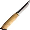 Kellam Wolf Howl Fixed Blade Knife 4" Carbon Steel Curly Birch