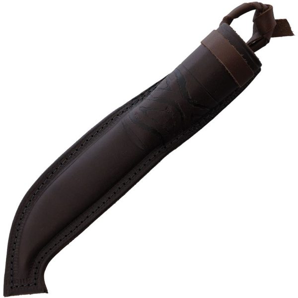 Kellam Wolf Howl Fixed Blade Knife 4" Carbon Steel Curly Birch