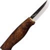Kellam Hawk Fixed Blade Knife 3" Carbon Steel Curly Birch