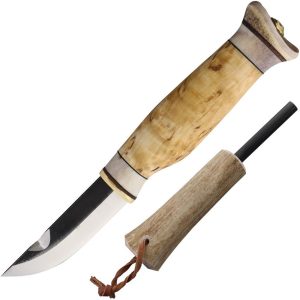KLKT23JVS.jpg Kellam Tundra with Fire Starter - Carbon Steel Puukko