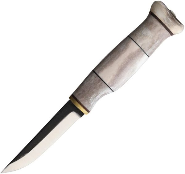 Kellam Hunter Reindeer Horn Fixed Blade - Carbon Steel
