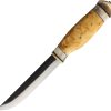 Kellam Tundra Whittler Fixed Blade - Carbon Steel Curly Birch