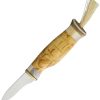 Kellam Mushroom Knife Fixed Blade Birch Wood Antler Handle