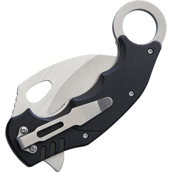 Komoran Karambit Linerlock - Black G10 Handle