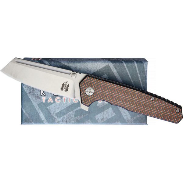 Komoran Linerlock - Red Carbon Fiber Inlay