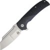 Komoran Linerlock Black G10 - Stonewash Blade