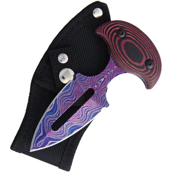 Komoran Push Dagger Purple Pink Finish