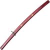 Komoran Wakizashi 20 Satin Stainless Blade - Red Wood