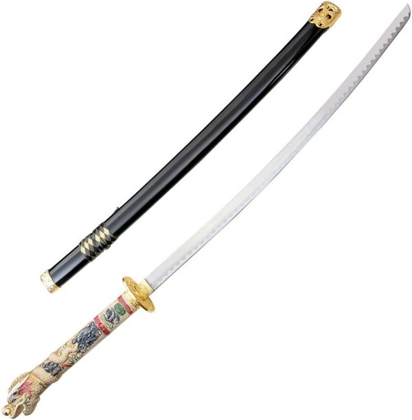 Komoran Black Dragon Katana 27.5" Stainless Blade Sword