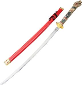 Komoran Red Dragon Katana 27.5" Stainless Blade Fixed Sword