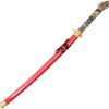 Komoran Red Dragon Katana 27.5" Stainless Blade Fixed Sword