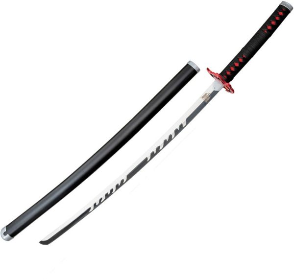Komoran Fireball Ninja Sword 26.5" Stainless Blade Red Handle