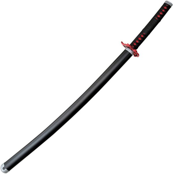 Komoran Fireball Ninja Sword 26.5" Stainless Blade Red Handle