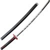 Komoran Fireball Ninja Sword 26.5" Stainless Blade Red Handle