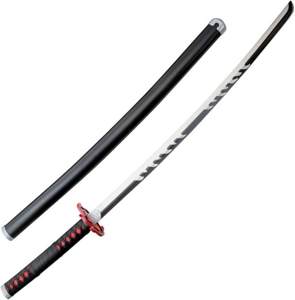 Komoran Fireball Ninja Sword 26.5" Stainless Blade Red Handle