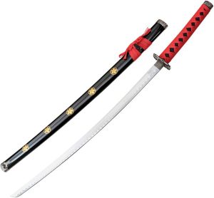 Komoran Cherry Blossom Katana 27in Stainless - Dragon Tsuba