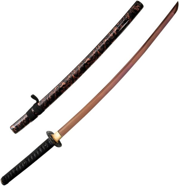 Komoran Sword of the Tiger 28.75in Damascus - Bronze Lacquer