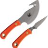 KOA00016FG_add_01.jpg Knives of Alaska Caribou Combo D2 Fixed Blade Orange SureGrip