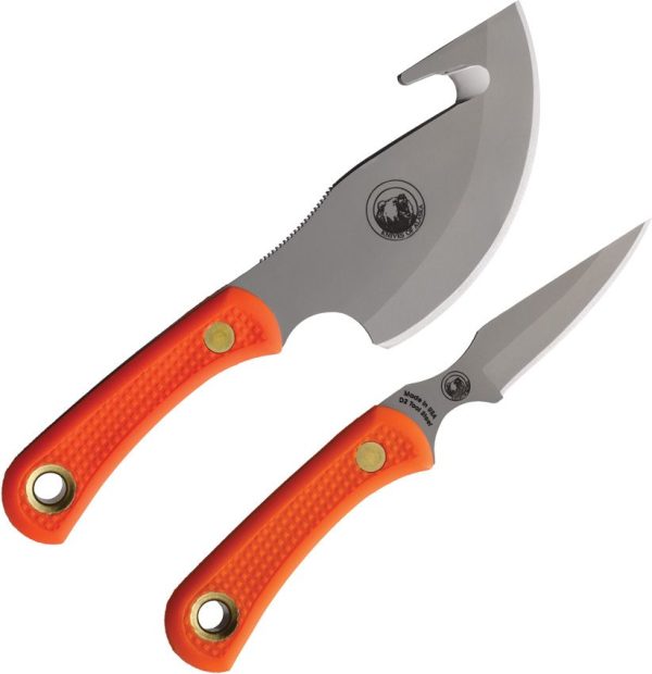 KOA00016FG_add_01.jpg Knives of Alaska Caribou Combo D2 Fixed Blade Orange SureGrip