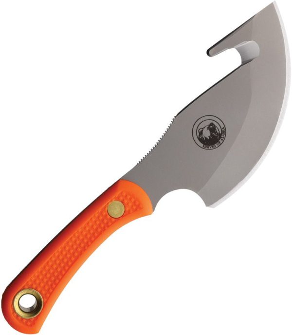 Knives Of Alaska Caribou Guthook Orange Fixed Blade D2 Steel