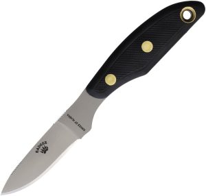 Knives Of Alaska Badger Fixed Blade D2 Steel Black Handle USA