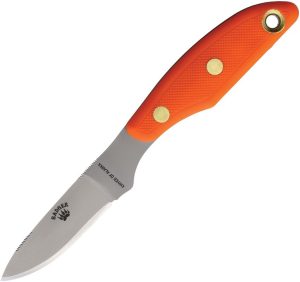 Knives of Alaska Badger Fixed Blade D2 Steel Orange Handle