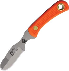 Knives of Alaska Muskrat Suregrip Orange Fixed Blade MagnaCut