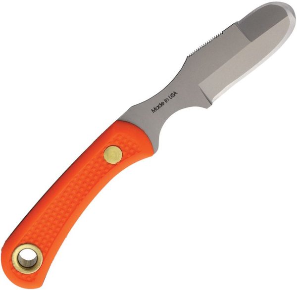 Knives of Alaska Muskrat Suregrip Orange Fixed Blade MagnaCut