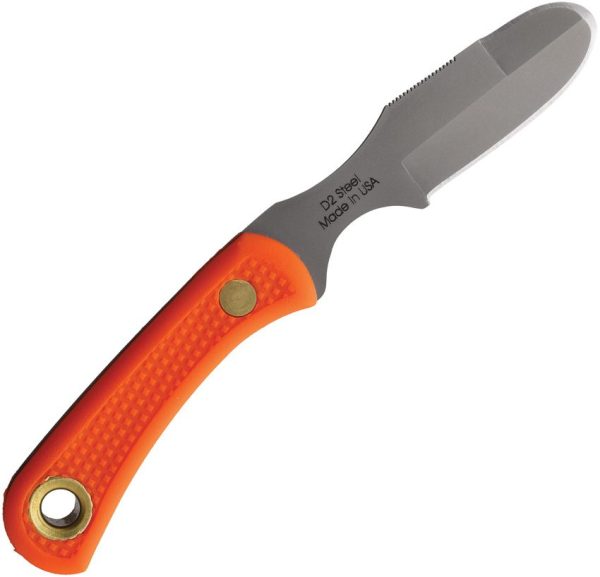 Knives of Alaska Muskrat Suregrip Orange Fixed Blade D2 Steel