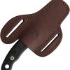 Knives of Alaska Bull Cutter Fixed Blade D2 Steel Black G10