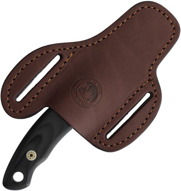 Knives of Alaska Bull Cutter Fixed Blade D2 Steel Black G10