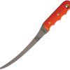 Knives of Alaska Coho Fillet 8" 440C Stainless Orange Fixed Blade