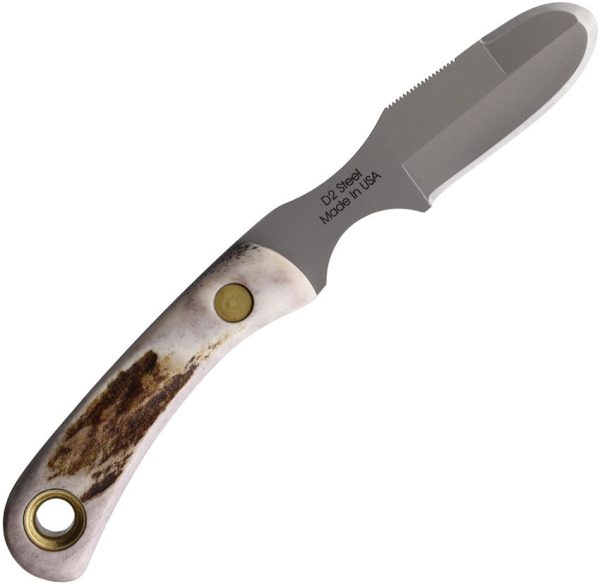 Knives Of Alaska Muskrat D2 Stag Fixed Blade