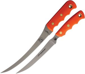 KOA00093FG.jpg Knives of Alaska Fisherman's Combo Orange 440C Stainless 2-Pc