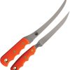 Knives of Alaska Fisherman's Combo Orange 440C Stainless 2-Pc