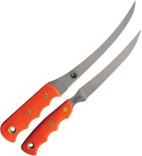 Knives of Alaska Fisherman's Combo Orange 440C Stainless 2-Pc