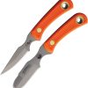 Knives of Alaska Muskrat Cub Combo D2 Fixed Blade Orange
