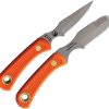 Knives of Alaska Muskrat Cub Combo D2 Fixed Blade Orange