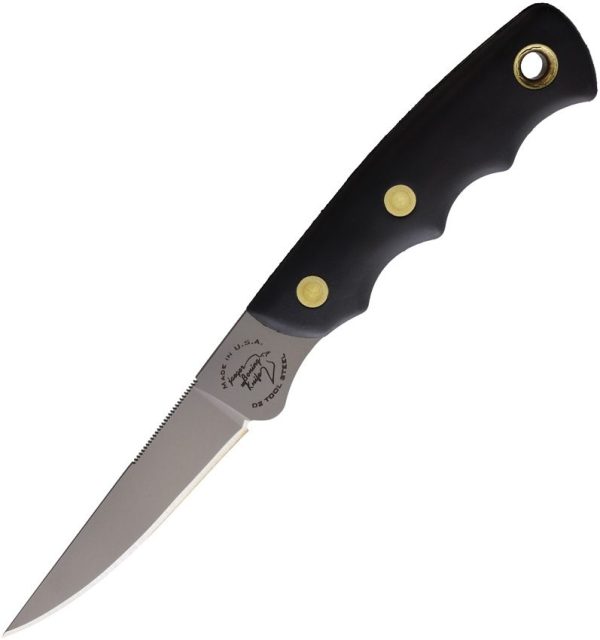 KOA00113FG.jpg Knives Of Alaska Jaeger D2 Black SureGrip Blade