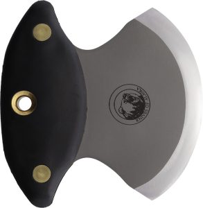 Knives Of Alaska Magnum Ulu Fixed Blade D2 Steel Black Handle