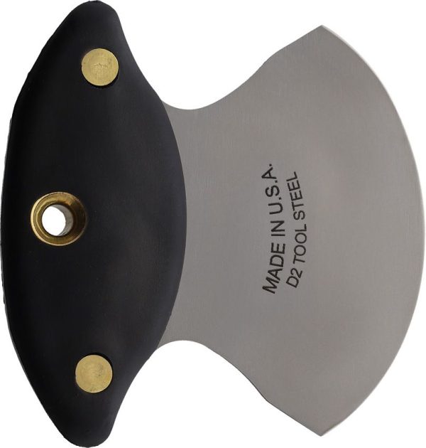 Knives Of Alaska Magnum Ulu Fixed Blade D2 Steel Black Handle
