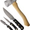Knives of Alaska Hunter Pro Pack 4-Piece Fixed Blade Set