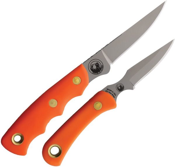 Knives of Alaska Jaeger Cub Combo D2 Steel Orange Fixed Blade