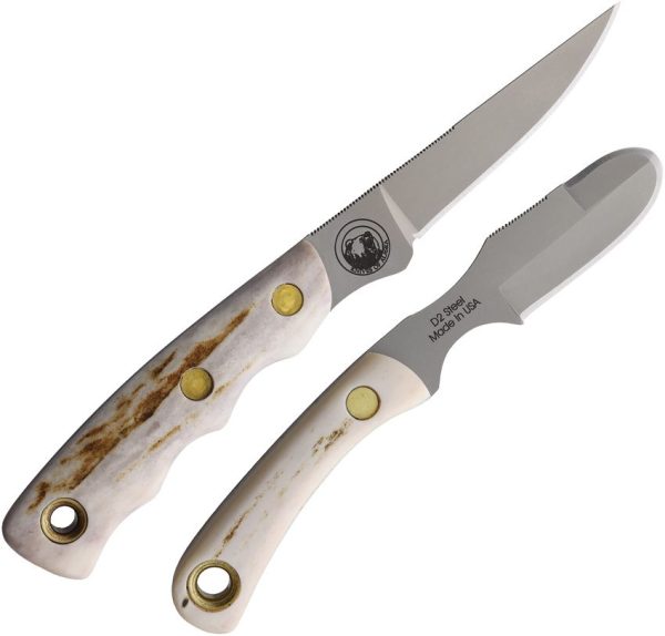 KOA00303FG_add_01.jpg Knives of Alaska Jaeger Muskrat Combo D2 Stag Fixed Blade