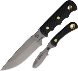 KOA00307FG.jpg Knives of Alaska Bush Camp Muskrat D2 Steel Fixed Blade Combo