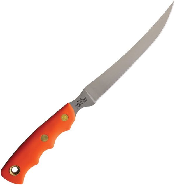 Knives of Alaska Steelheader Suregrip Orange Fixed Blade Knife