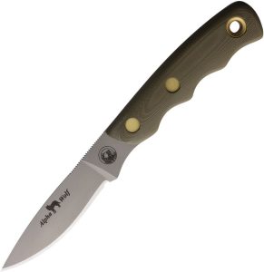 KOA00330FG.jpg Knives of Alaska Alpha Wolfe D2 Fixed Blade OD Green G10