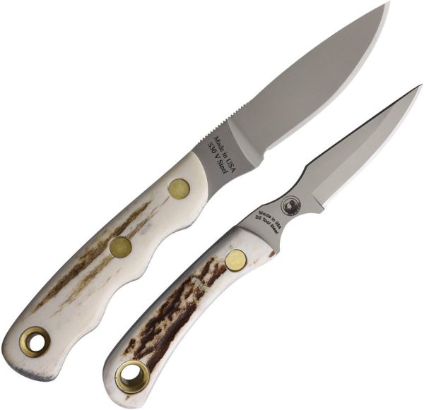 Knives Of Alaska Alpha Wolf/Cub Combo Stag