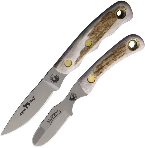 Knives Of Alaska Alpha Wolfe/Muskrat Stag S30V