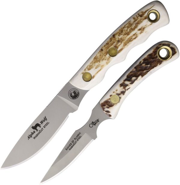 Knives of Alaska Alpha Wolf Cub Combo MagnaCut Fixed Blade
